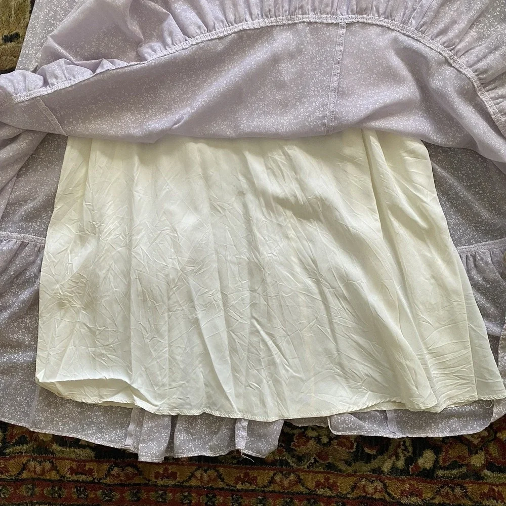 VTG'70s Gunne Sax Jessica's San Francisco‎ Ivory Lace Prairie Pearl Size 9 Dress